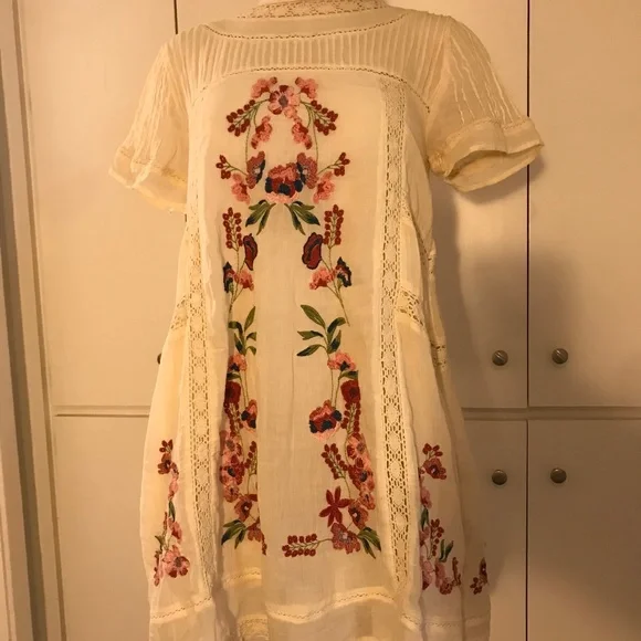 green emerald velvet dress Free People Catalina Mini Dress Ivory / S